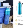 Bottiglia termica per sport all'aria aperta, doppio isolamento, boccetta sottovuoto isolata in acciaio inossidabile 304, tazza da palestra da viaggio