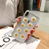 Cas de téléphone antichoc pour iPhone 6 7 8 9 xr 12 11 x xs Max Plus de fleur séchée Silicone esthétique Design unique Naturel Handmade Couverture arrière