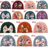 Children Hat Baby Wool Hats Winter Warm bow knit caps Pullover caps 9195