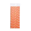 Disposable Dinnerware 25PCS Halloween Paper Straws Creative Stripe Drinking Vintage Polka Party Wedding Birthday