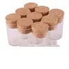 2021 Small Test Tube with Cork Stopper Glass Spice Bottles Container Jars Vials DIY Craft 50pcs 10ml size 24*40mm