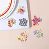 50 Candy Color Love Round Letter Bärspärrad Diy Handgjorda smycken örhängen Löst pärlarmband akrylmaterial