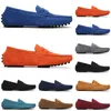 Schuhe 2021 laufen neu Jogging lässig Verkaufe schwarz rosa blau grau orange grün braun Herren Slip on Lazyleather PeasOutdoor-Jogging