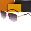 2021 Solglasögon för kvinnor med män Luxury Mens Designer Rimless Gold Plated Square Frame Brand Sun Glasses Fashion Eyewear