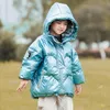 Kinder-Daunenjacke, ausländischer Stil, Winterkleidung, lockere, trendige, verdickte mittlere Mädchenjacke für Jungen