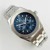 Fashion Workes 316L roestvrij staal automatisch mechanisch horloge 5a grade polshorloges luxe maanfase chronograph281n