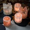 yellow candle holders