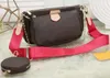 2021 nouvelles femmes préférées en cuir véritable mode sacs à main Multi Pochette Accessoires sacs à main fleur Mini Pochette 3 pièces sac à bandoulière épaule