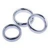 Anel redondo de metal para pênis de aço inoxidável Cockrings Penis bondage Lock para homens retardar a ejaculação 40 mm/45 mm/50 mm