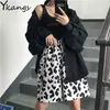 White Cow Summer Running Sport Shorts for Women Streetwear Harajuku Korean Joggers Elastic High Waist Wide Leg 210724