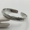 2021 National Style S999 Women's Silver Retro Opening Elegant Temperament Bracelet Jewelry Gift for Girlfriend 58mm