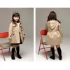 Automne Filles Manteau Chapeau Détachable Long Style Sweat À Capuche Pour Enfants 210 Ans Enfants Coupe-Vent Veste Cadeau D'anniversaire 220812