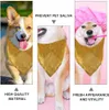 4 Color Shiny Sequin Design Dog Bandana Collars Bibs Scarf Collar Adjustable Pet Sequined Soft Mesh Waterproof Saliva Towel for Small to Large Dogs Puppy Cat A128