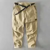 Autumn and Winter Men Cotton Solid Color Loose Casual Safari Style Pants GML04-Z331 210930