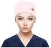 Beanies Cap With Buttons Bouffant Print Hat Sweatband For Womens And Mens Unisex Cotton Printed Operating Room