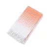 Towel Solid Color Striped Bath Towels Woman Shawl Multi-functions Absorbent Quick-Drying Beach Soft Warm Home El Washcloth