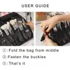 Cosmetic Bags CASOS 29 Slots Portátil Maquiagem de Couro Escovas Suporte para Mulheres Home Viagens Suprimentos Artista Zipper Bag