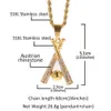 Hip Hop Jewelry Baseball Pendant Necklace Stainless Gold Plated Rhinestone With Chain For Men Women Nice Lover Gift Rapper Accesso198c