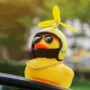 Araba Hediye Kırık Rüzgar Kask Küçük Siyah Sarı Ördek Kask Dekorasyon Aksesuarları Rüzgar Kırma Dalga Kırma Bisiklet Dekor