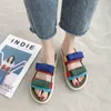 Yaz Plaj Terlik 2021 kadın Ayakkabıları Rahat Platformu Çevirme Toe Açık Sandalet Chaussure Ette Femme Zapatillas Mujer