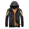 Mode Mannen Casual Warm Jacket Parka Jas Winter Fleece Uitloper Mens Patchwork Slank Windjack Koreaanse Streetwear Overjassen Y1103