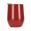 Newnew12oz Wine Tumbler с крышкой из нержавеющей стали яйцо в форме яйца с двойным стенным утепленным вакуумным красным бокалом без вредных кофе кружки EWD227