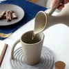 أكواب مقاومة للحرارة كأس السيراميك غرفة المعيشة المياه مع الإبداعية تخمير الشاي المنزلية القهوة 300ML حليب القدح الملحقات