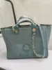 Designer Luxus Deauville Pearl Einkaufstasche groß Shopping Woman New Fashion Totes A66941 Größe: 38*29*20CM