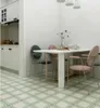민트 그린 주방 욕실 바닥 타일 다이닝 룸 벽 소금 - 유약 벽돌 노르딕 스타일 작은 신선한 방울물