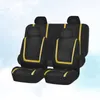 cubiertas de asiento amarillas