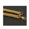 Chains 2021 Men Necklace Fashion Luxury Jewerly Hip Hop Cuban Punk Yellow Gold Plated Classic Rope Chain Male Pendan9760950