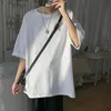 Einfarbig T-shirts Für Männer Koreanische Mann Casual T-shirts Sommer Grundlegende Baumwolle Tops Tees Paar Frauen T-shirt W220307