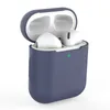 Mjukt silikonfodral för Apple AirPods 1 2 Bluetooth Earpon Charging Box Sock Socktupert Protector Cover Support Wireless Charger