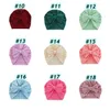 Partido favorável nó sólido turbante chapéus para bebê meninos meninas gorro de gorro recém-nascido bonnet toddler 0-4t headwraps t2i52799