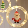 크리스마스 장식 산타 클로스 (Santa Claus)는 홈 나무 교수형 장식품 Xmas Navidad Year Gifts를위한 가벼운 메리를 주도