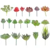 Ghirlande di fiori decorativi 18 pezzi di piante grasse artificiali senza vaso scelgono piante grasse finte in steli verdi
