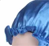 Popular estilo europeo y americano Señoras Satin Lace Night Caps Chemo Caps Hair Care Caps Telas satinadas suaves y brillantes 174 T2