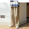 KAPMENTS Men Corduroy Harajuku Wide Leg Pants Overalls Mens Japanese Streetwear Sweatpants Male Korean Casual Joggers Pants 220108