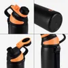 Feijian LKG Thermos Double Wall Vacuumfles met Magnetisch Deksel Outdoor Sport Waterfles Roestvrijstalen Thermische Mok Lekvrijheid 211013