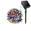 22M LED Garden String Guirlande Lumineuse Extérieure Rue Guirlande Décoration pour Arbres de Noël Carré Mariage Énergie Solaire Motion Y201020