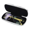 Autres accessoires de mode Verres Case, Aluminium Hard Shell Eyeglasses Boîtier Spectacles à rayures