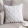 Cushion/Decorative Pillow 45*45 Geometric Plaids Home Decor Plush Throw Cushion Cover Pillowcase Outdoor Garden Sofa Flocked Decorative