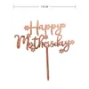 Happy Mothers Day Cake Topper Acrylic Rose Gold Best Mamma Ever Birthday Party Cake Decoration Mother's Day Bakkerijbenodigdheden