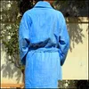 Robe Bath Home GardenFive Star Supplies Material de Toalha Corte de algod￣o Veet El Robes de banho no atacado e entrega personalizada 2021 cudyt