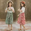 Teen Girls Clothing Tshirt Leaf Kirt Costume For Casual Clothes Summer Children039S Tracksuit 6 8 10 12 14 2108047741731