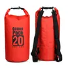 Outdoor Bags Multifonctionnel Sports de plein air PVC sac étanche pliable Camping randonnée voyage plage Rafting natation paquet de stockage T1087C