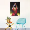 Figure oil paintings Flamenco Dancer In Red Dress Beautiful woman Canvas art for bathroom decoration handpainted7055056