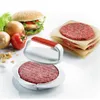 Cozinha Redonda Hambúrguer Hambúrguer Pressione Food-Grau ABS Hamburger Press Beef Grill Patty Maker Mold Ferramenta