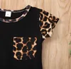 Baby Summer Clothing Leopard Tops Shirt Patchwork Bowknot Short Pants 2PCS Set Infant Tie Dye Outfits 6 Designs BT6453