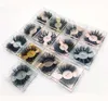 25-27mm 8D MINK FALSE Ögonfransar Tjock lång Curling CrissCross återanvändbara handgjorda falska fransar Extensions 13 Modeller tillgängliga DHL gratis